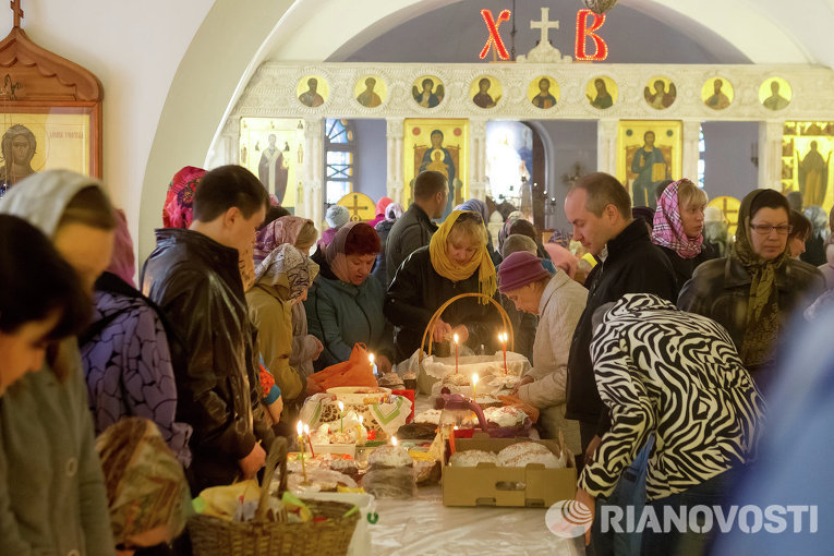 Празднование Пасхи в Томске Празднование Пасхи в Томске