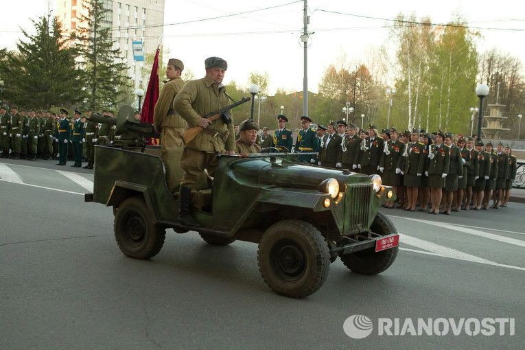 Репетиция Парада Победы в Томске Репетиция Парада Победы в Томске