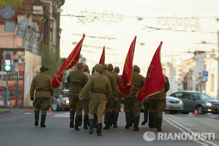 Репетиция Парада Победы в Томске Репетиция Парада Победы в Томске