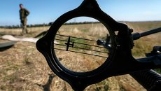 Украинские военные на позиции возле Луганска Украинские военные на позиции возле Луганска