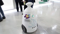 Роботы разговаривали с посетителями на выставке Открытые инновации Роботы разговаривали с посетителями на выставке Открытые инновации