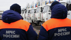 Тринадцатый гуманитарный конвой для юго-востока Украины в Ростовской области Тринадцатый гуманитарный конвой для юго-востока Украины в Ростовской области