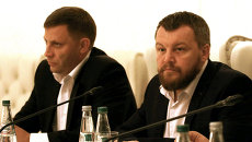 Вице-премьер Донецкой народной республики Андрей Пургин и Глава ДНР Александр Захарченко. Архивное фото Вице-премьер Донецкой народной республики Андрей Пургин и Глава ДНР Александр Захарченко. Архивное фото