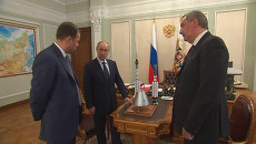 Путину показали макеты новой Ангары и корабля для лунных экспедиций Путину показали макеты новой Ангары и корабля для лунных экспедиций