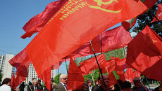 Члены коммунистической партии Украины. Архивное фото Члены коммунистической партии Украины. Архивное фото