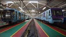 Презентация новых вагонов подвижного состава Московского метрополитена. Архивное фото Презентация новых вагонов подвижного состава Московского метрополитена. Архивное фото