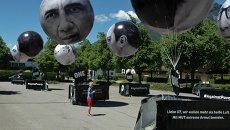 Акция протеста против саммита G-7, архивное фото Акция протеста против саммита G-7, архивное фото