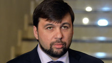 Заместитель председателя Народного Совета Донецкой Народной республики Денис Пушилин. Архивное фото Заместитель председателя Народного Совета Донецкой Народной республики Денис Пушилин. Архивное фото