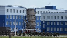 Обрушение здания учебного центра ВДВ в Омской области. Архивное фото Обрушение здания учебного центра ВДВ в Омской области. Архивное фото