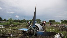 На месте крушения самолета Ан-12 в Южном Судане, 4 ноября 2015 На месте крушения самолета Ан-12 в Южном Судане, 4 ноября 2015