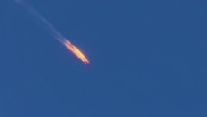 Самолет Су-24, потерпевший крушение на границе Сирии и Турции Самолет Су-24, потерпевший крушение на границе Сирии и Турции