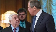 Встреча глав МИД России и Сирии С.Лаврова с В.Муаллемом. Архивное фото Встреча глав МИД России и Сирии С.Лаврова с В.Муаллемом. Архивное фото