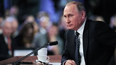 Одиннадцатая ежегодная большая пресс-конференция президента России Владимира Путина. Арихв Одиннадцатая ежегодная большая пресс-конференция президента России Владимира Путина. Арихв