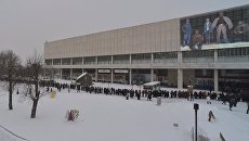 Очередь на выставку Валентин Серов. К 150-летию со дня рождения в Государственной Третьяковской галерее на Крымском Валу в Москве. Архивное фото Очередь на выставку Валентин Серов. К 150-летию со дня рождения в Государственной Третьяковской галерее на Крымском Валу в Москве. Архивное фото