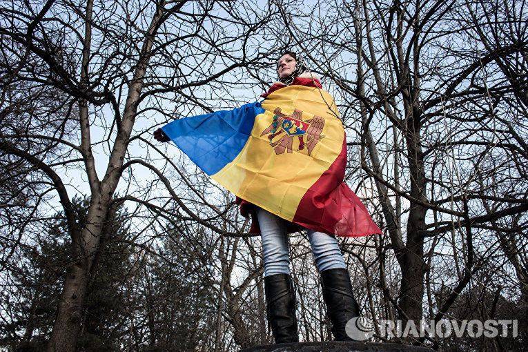 Акция протеста в Молдавии Акция протеста в Молдавии
