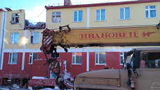 Ликвидация последствий обрушения здания на Чукотке. Архивное фото Ликвидация последствий обрушения здания на Чукотке. Архивное фото