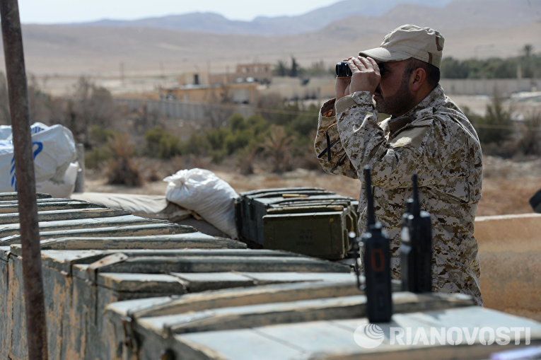 Боевые действия сирийской армии в окрестностях Пальмиры Боевые действия сирийской армии в окрестностях Пальмиры