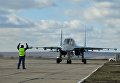 Первая группа бомбардировщиков Су-34 из Сирии приземлилась под Воронежем Первая группа бомбардировщиков Су-34 из Сирии приземлилась под Воронежем