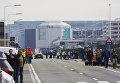 На месте взрыва в аэропорту Брюсселя. 22 марта 2016 На месте взрыва в аэропорту Брюсселя. 22 марта 2016