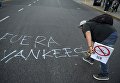 Протесты в Аргентине против визита Барака Обамы Протесты в Аргентине против визита Барака Обамы