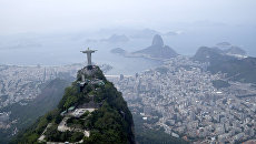 Statue of Christ the Redeemer in Rio de Janeiro, Brazil. Archival photo Statue of Christ the Redeemer in Rio de Janeiro, Brazil. Archival photo