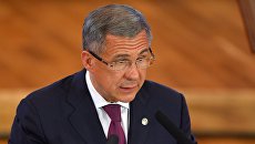 Президент Республики Татарстан Рустам Минниханов. Архивное фото Президент Республики Татарстан Рустам Минниханов. Архивное фото