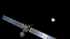 Так художник представил себе Розетту, прибывающую к комете 67Р Так художник представил себе Розетту, прибывающую к комете 67Р