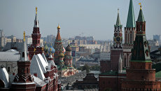 Вид на Красную площадь. Архивное фото Вид на Красную площадь. Архивное фото