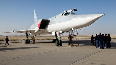 Дальний сверхзвуковой бомбардировщик-ракетоносец Ту-22 М3 на авиабазе Хамадан в Иране. Август 2016 Дальний сверхзвуковой бомбардировщик-ракетоносец Ту-22 М3 на авиабазе Хамадан в Иране. Август 2016