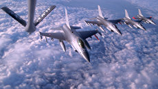 Истребители F-16 Fighting Falcon Королевских ВВС Дании Истребители F-16 Fighting Falcon Королевских ВВС Дании