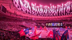 Церемония закрытия XV летних Паралимпийских игр 2016 в Рио-де-Жанейро. Архивное фото Церемония закрытия XV летних Паралимпийских игр 2016 в Рио-де-Жанейро. Архивное фото