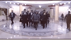 И.о. главы Чеченской Республики Рамзан Кадыров на приеме в честь дня чеченской женщины. Скриншот из видео И.о. главы Чеченской Республики Рамзан Кадыров на приеме в честь дня чеченской женщины. Скриншот из видео