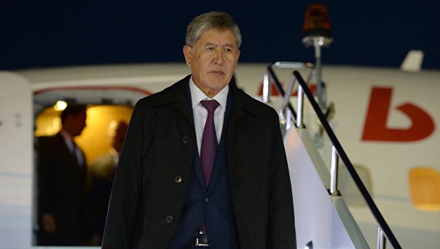 Президент Киргизской Республики Алмазбек Атамбаев. Архивное фото