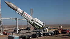 РКН Протон с космическим аппаратом миссии ExoMars-2016 на космодроме Байконур. Архивное фото РКН Протон с космическим аппаратом миссии ExoMars-2016 на космодроме Байконур. Архивное фото