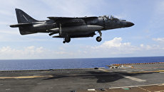 Штурмовик ВВС США McDonnell Douglas AV-8B Harrier II. Архивное фото Штурмовик ВВС США McDonnell Douglas AV-8B Harrier II. Архивное фото