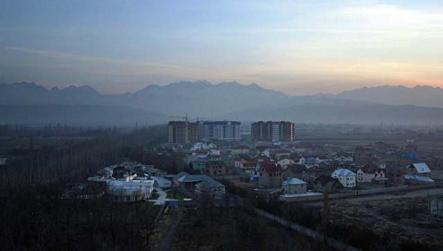 Вид на город Бишкек, Кыргызстан. Архивное фото