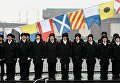 Военнослужащие на церемонии передачи Военно-морскому флоту РФ дизель-электрической подводной лодки Великий Новгород Военнослужащие на церемонии передачи Военно-морскому флоту РФ дизель-электрической подводной лодки Великий Новгород