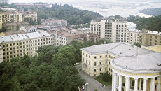 The central part of the city.  Kiev.  Archival photo