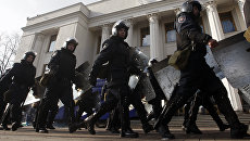 Ukrainian riot police in Kiev.  Archival photo
