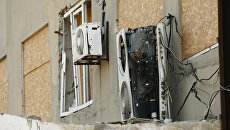 Последствия обстрела Донецкой фильтровальной станции. Архивное фото Последствия обстрела Донецкой фильтровальной станции. Архивное фото