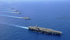 Авианосная группа 7-го флота ВМС США. Архивное фото Авианосная группа 7-го флота ВМС США. Архивное фото