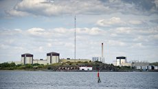 Атомная электростанция Рингхальс на полуострове Варо, Швеция. Архивное фото Атомная электростанция Рингхальс на полуострове Варо, Швеция. Архивное фото