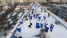 Дед Мороз с крыши: как в одной из больниц Москвы поздравили детей с Рождеством Дед Мороз с крыши: как в одной из больниц Москвы поздравили детей с Рождеством