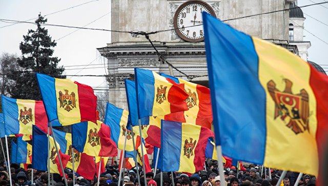 Флаг Молдавии в Кишиневе. Архивное фото