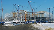 Строящейся стадион Мордовия Арена в Саранске. Архивное фото Строящейся стадион Мордовия Арена в Саранске. Архивное фото