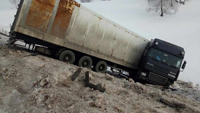 Под Оренбургом в ДТП попал грузовик с тиграми