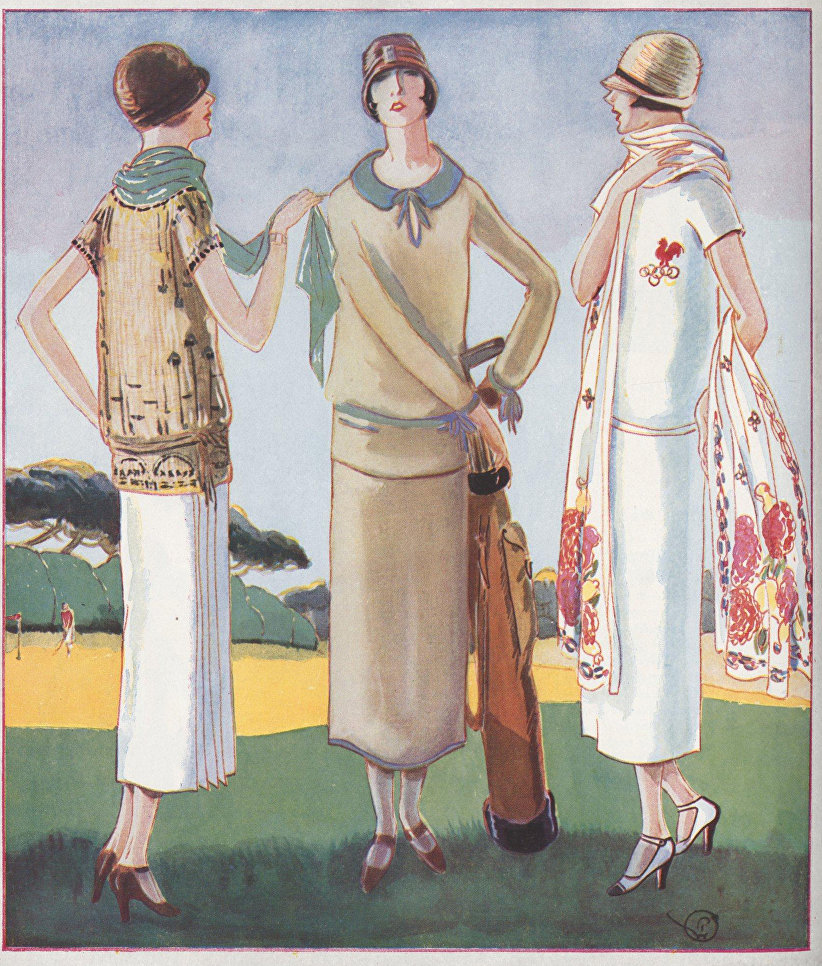 Ансамбли для средиземноморских курортов. Журнал Femina, 1925 г. Ансамбли для средиземноморских курортов. Журнал Femina, 1925 г.