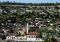 Вид на Большую Ханскую мечеть на территории Бахчисарайского историко-культурного заповедника Крыма Хансарай Вид на Большую Ханскую мечеть на территории Бахчисарайского историко-культурного заповедника Крыма Хансарай