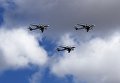 Стратегические бомбардировщики-ракетоносцы Ту-95 МС на репетиции воздушной части парада Победы в Москве Стратегические бомбардировщики-ракетоносцы Ту-95 МС на репетиции воздушной части парада Победы в Москве