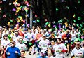 Участники благотворительного зеленого марафона Бегущие сердца Участники благотворительного зеленого марафона Бегущие сердца